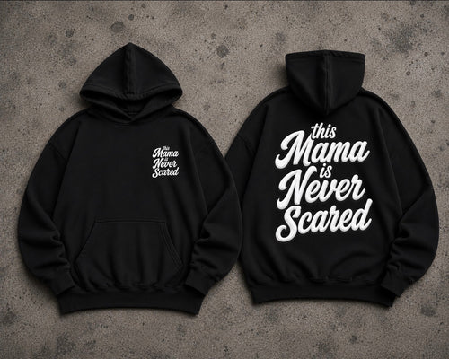 Moms hoodie blk/wht