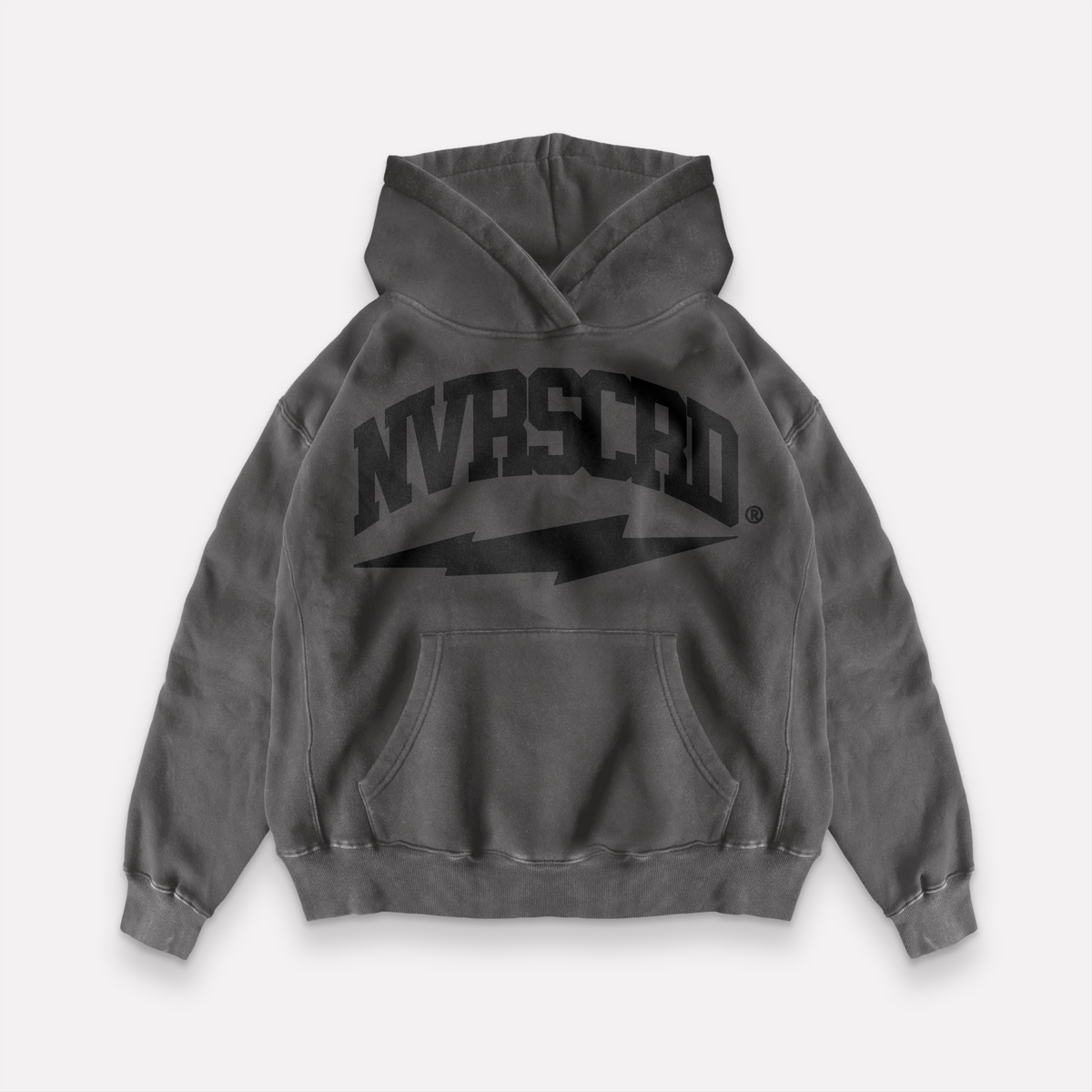 Team logo hoodie grey