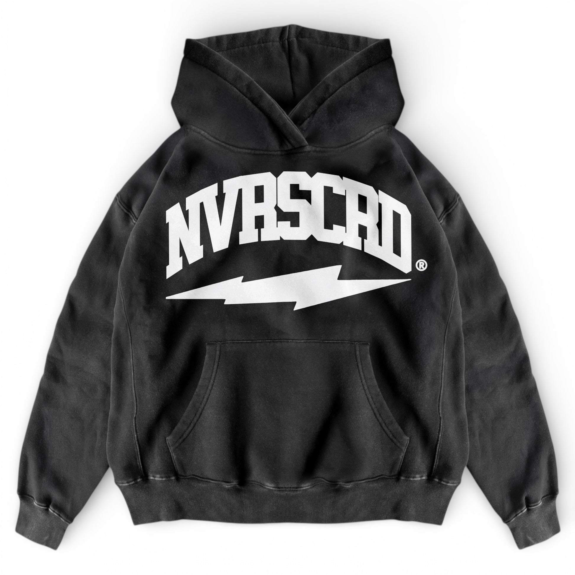 Black team logo storm hoodie