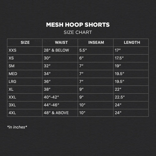 Black OG Team Hoop Shorts