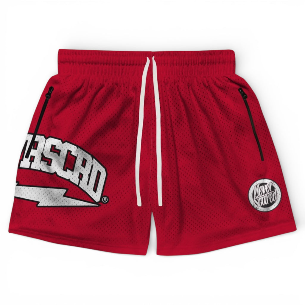 Red OG Team hoop shorts