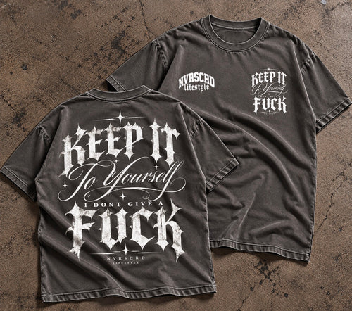 Grey/white IDGAF T