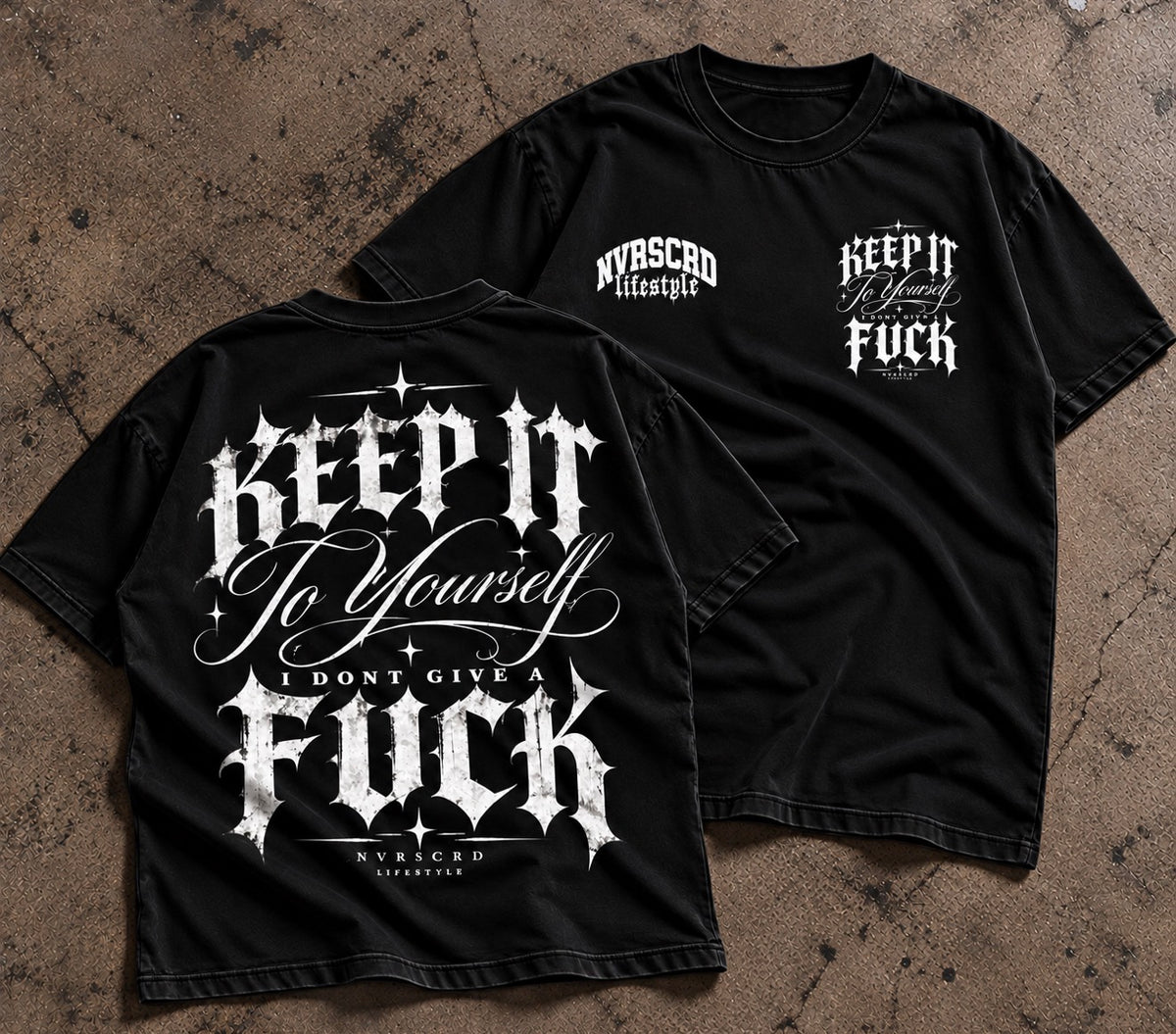 Black/white IDGAF T