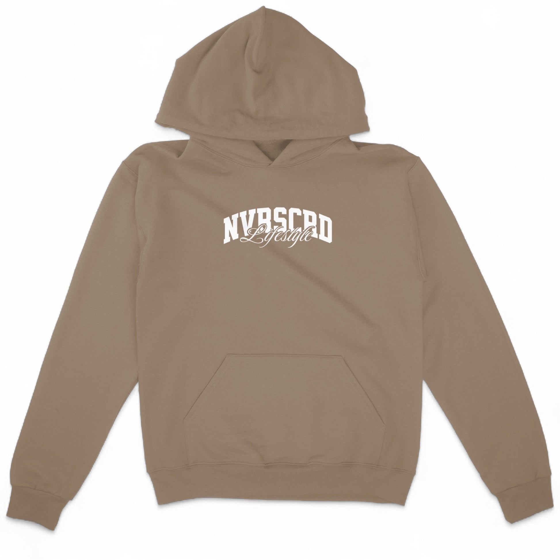 Team logo hoodie brown