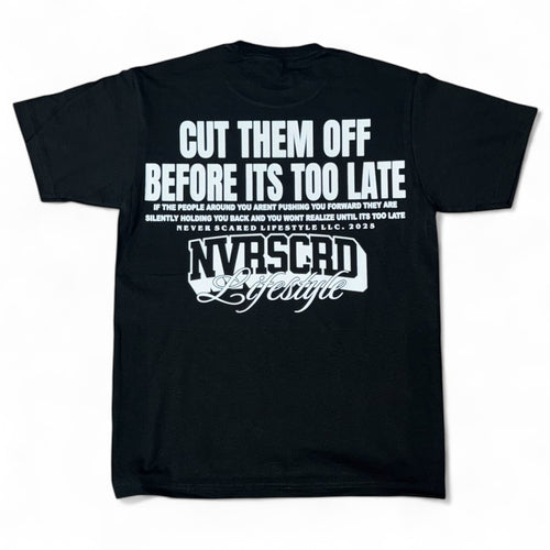 CUT THEM OFF T BLK/WHITE