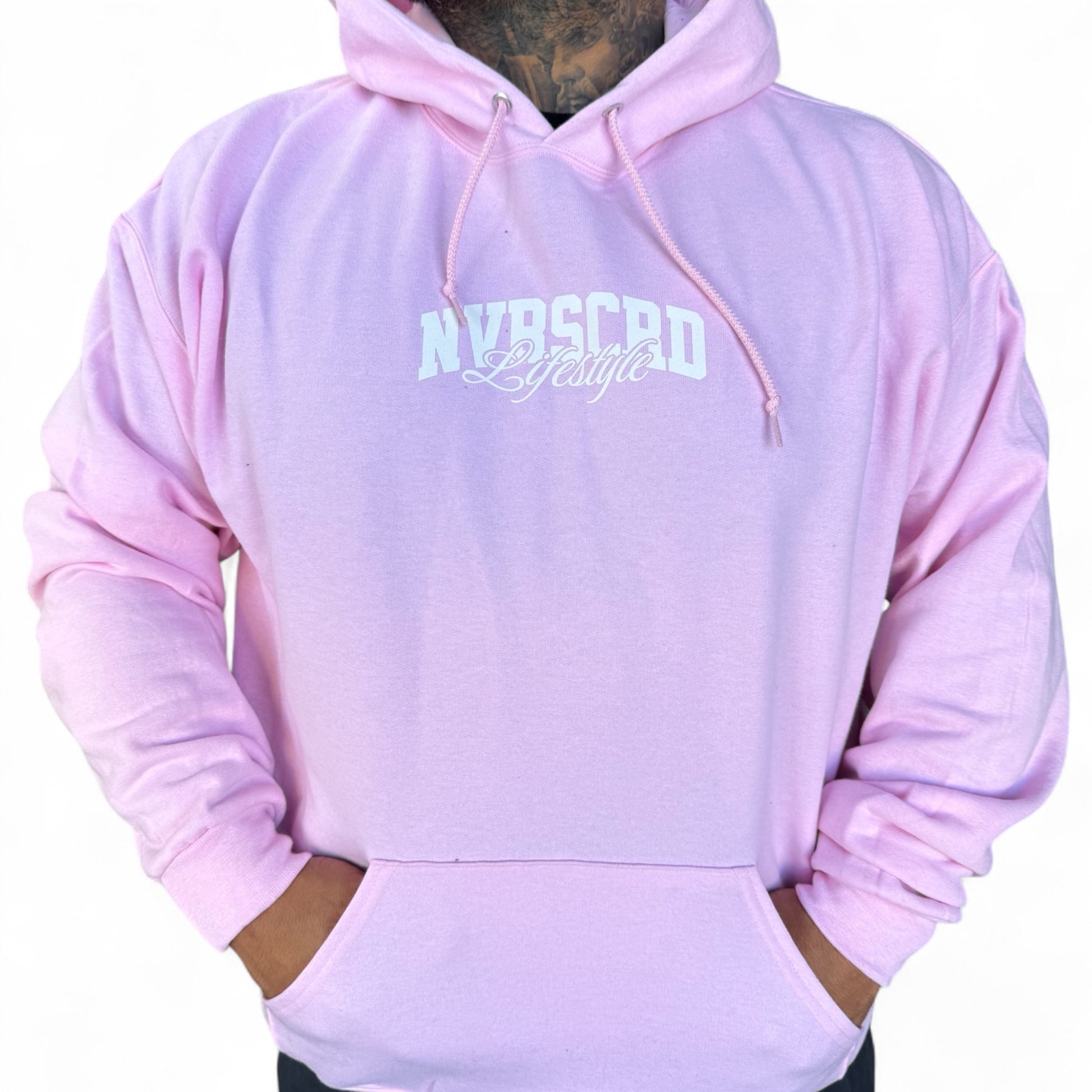Team logo hoodie pink