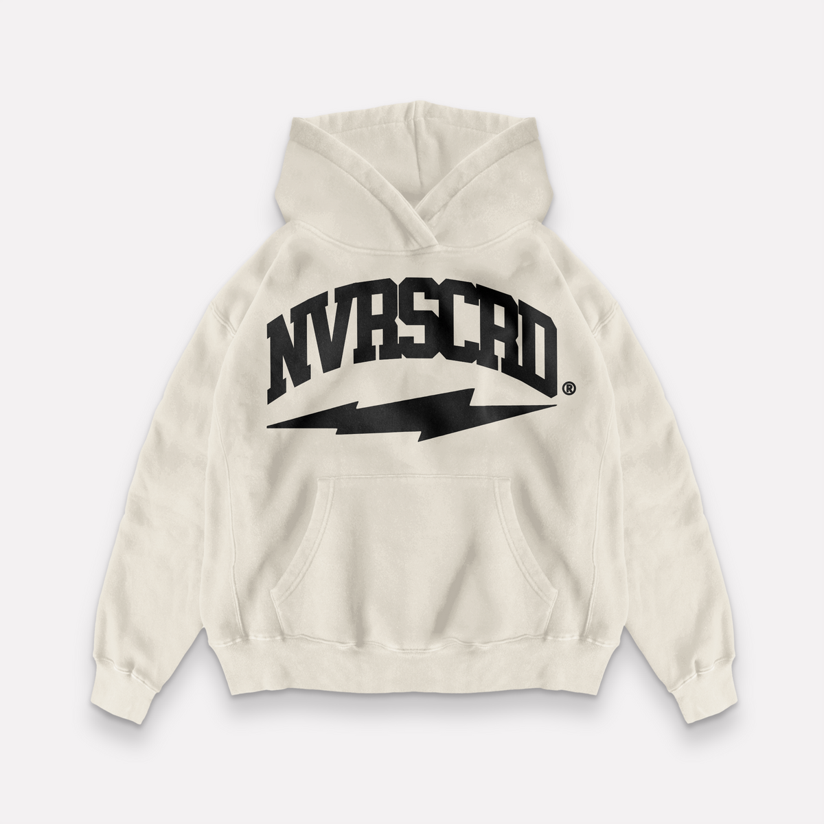 Team logo hoodie bone