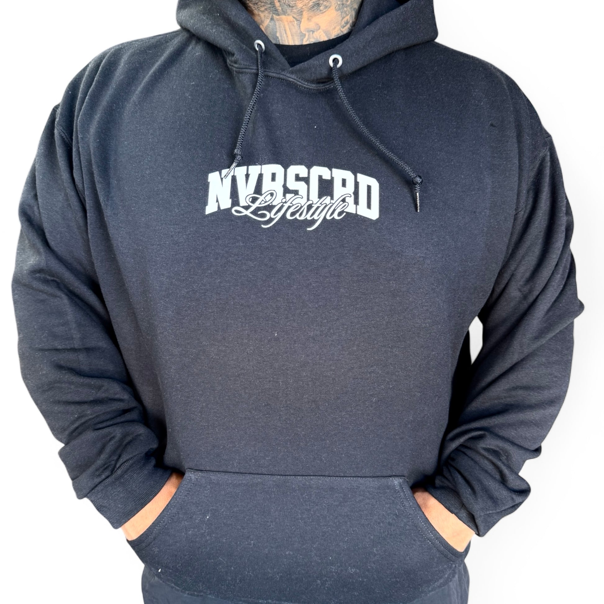 Team logo hoodie black