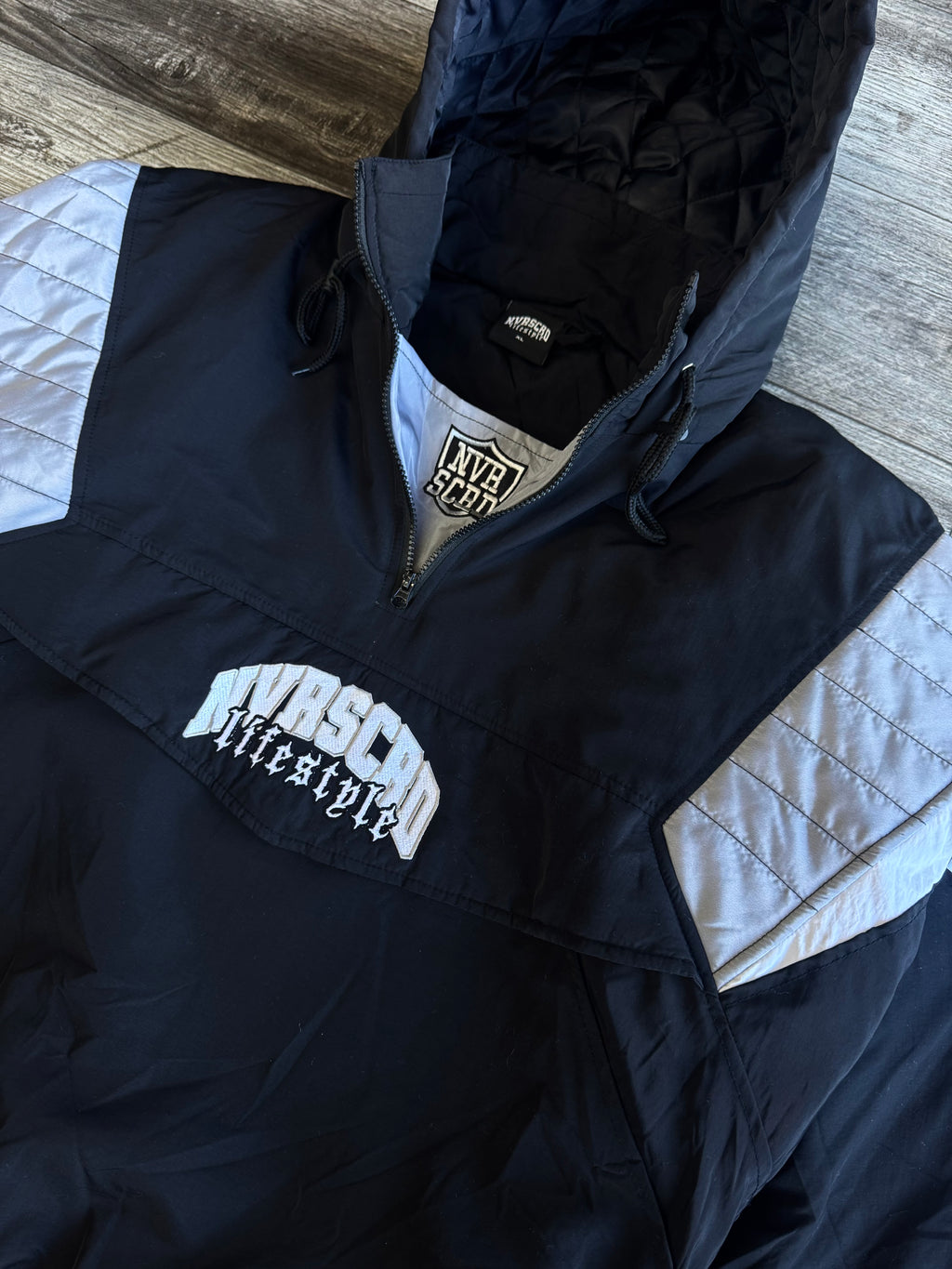 Silver/black stadium jackets (pre order only!)