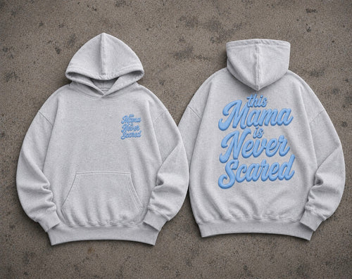 Moms hoodie grey/blue