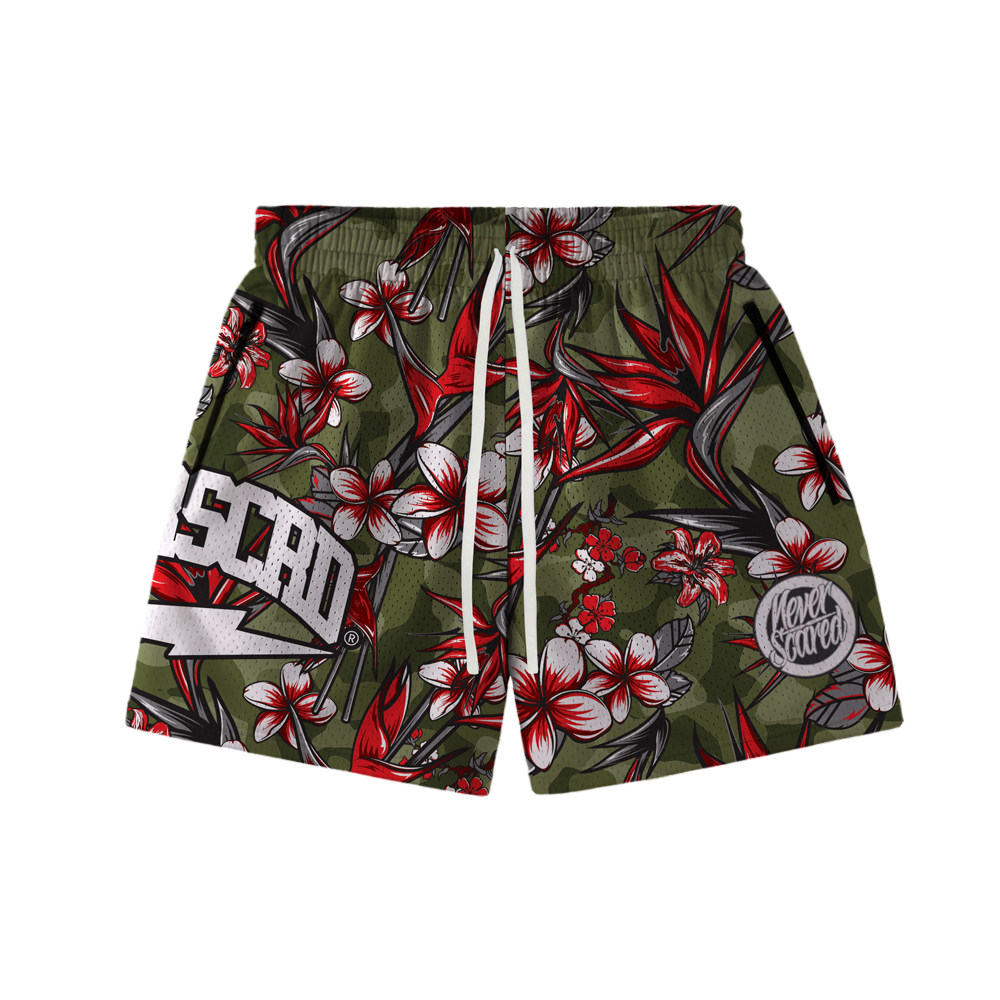 Floral Team hoop shorts